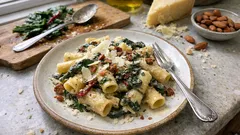 Mangold-Rigatoni mit Sbrinz: cremig, unkompliziert und richtig fein