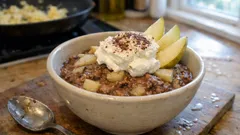 Ricotta-Schokolade-Pudding mit Birnen: cremig, fein und gut vorzubereiten