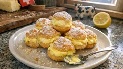 Zitronen-Profiteroles: luftiges Dessert mit feinem Zitronenrahm