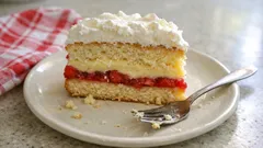 Luftige Biskuittorte mit Crème pâtissière und Erdbeeren – festlich und doch vertraut