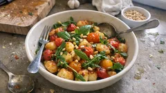 Ofengnocchi mit Tomaten: schnell aufs Blech, frisch auf den Tisch