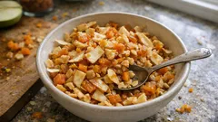 Knusprige AIP-Granola ohne Nuesse & Samen – mit Kokoschips und Orange