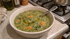 Crema di cavolo nero: samtige Palmkohl-Suppe mit Süsskartoffel – ohne Rahm