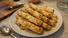 Blätterteig-Grissini aus dem Ofen – knuspriger Apéro in nur 15 Minuten