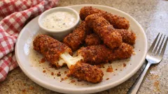 Nashville Hot Mozzarella Sticks – knusprig, würzig und mit Ranch-Dip