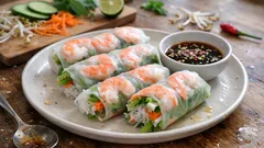 Vietnamesische Sommerrollen mit Crevetten – frisch, leicht und einfach gerollt