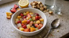 Macedonia alla grappa: ein leichtes Sommerdessert mit Saisonfrüchten