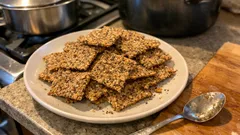 Vollkorn-Crackers selber machen: knusprig, einfach und ideal zum Apéro