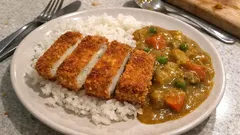 Tofu Katsu Curry: knuspriger Tofu trifft auf cremiges Gemüse-Curry
