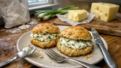 Schabziger-Scones mit cremiger Füllung – würzig, goldbraun und einfach gemacht