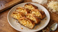Gefülltes Brot mit Mac & Cheese: knusprig gebacken und wunderbar cremig