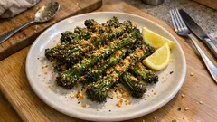 Broccolini-Fries mit Sesam und Zitrone – so werden sie schön knusprig