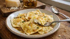 Käse-Ravioli selber machen: mit Ricotta, Tessiner Alpkäse und brauner Butter