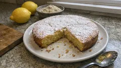 Torta Caprese al Limone: saftiger Mandelkuchen mit frischer Zitronennote
